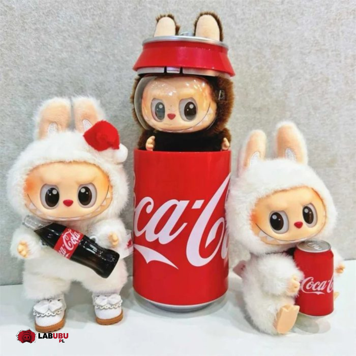 Labubu x Coca-Cola Vinyl Face Series — 3 Piece Collector Set