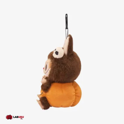 labubu sitting pumpkin halloween