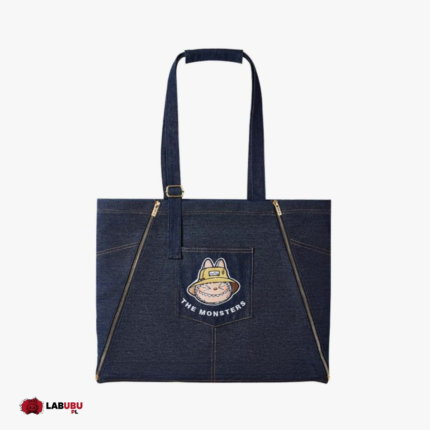 labubu denim apron bag